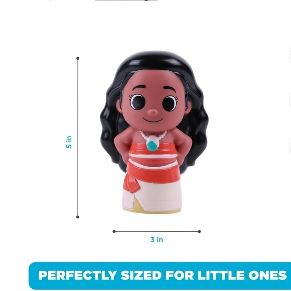 Disney Moana Bath Toy Set with Blue Bucket